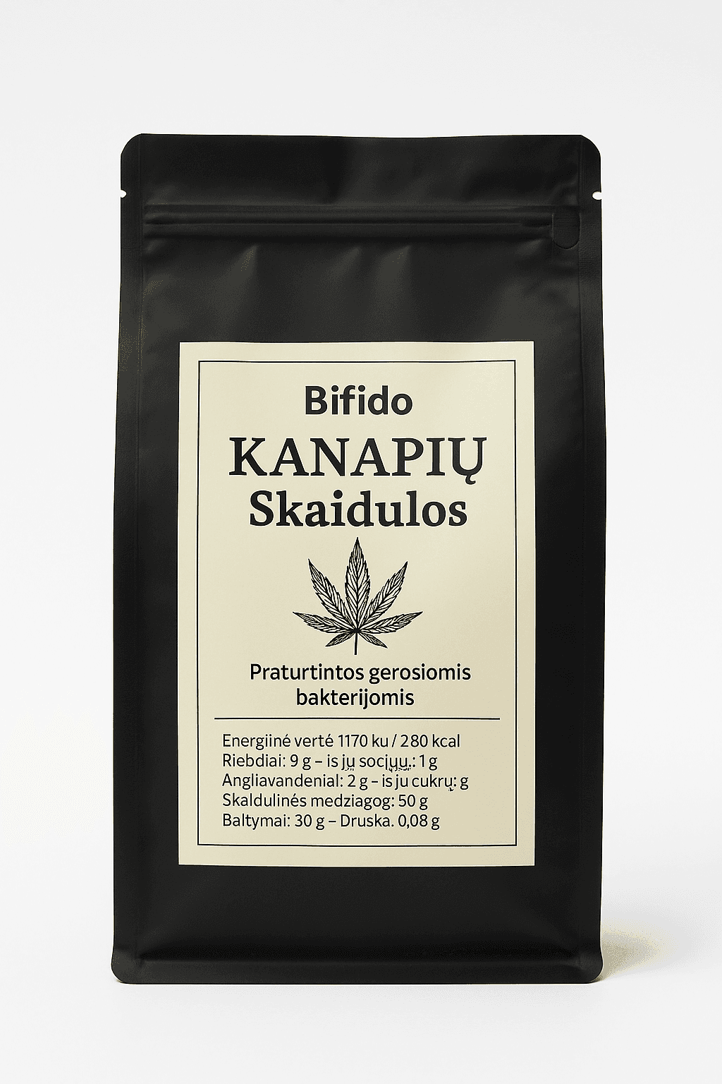 Bifido KANAPIŲ Skaidulos (išspaudos) 250g.