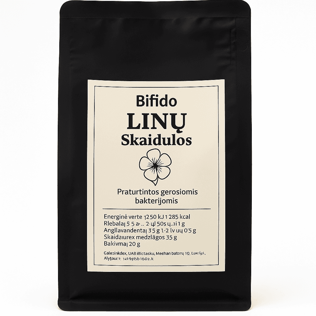 Bifido LINŲ Skaidulos (nualiejintos) 250g.